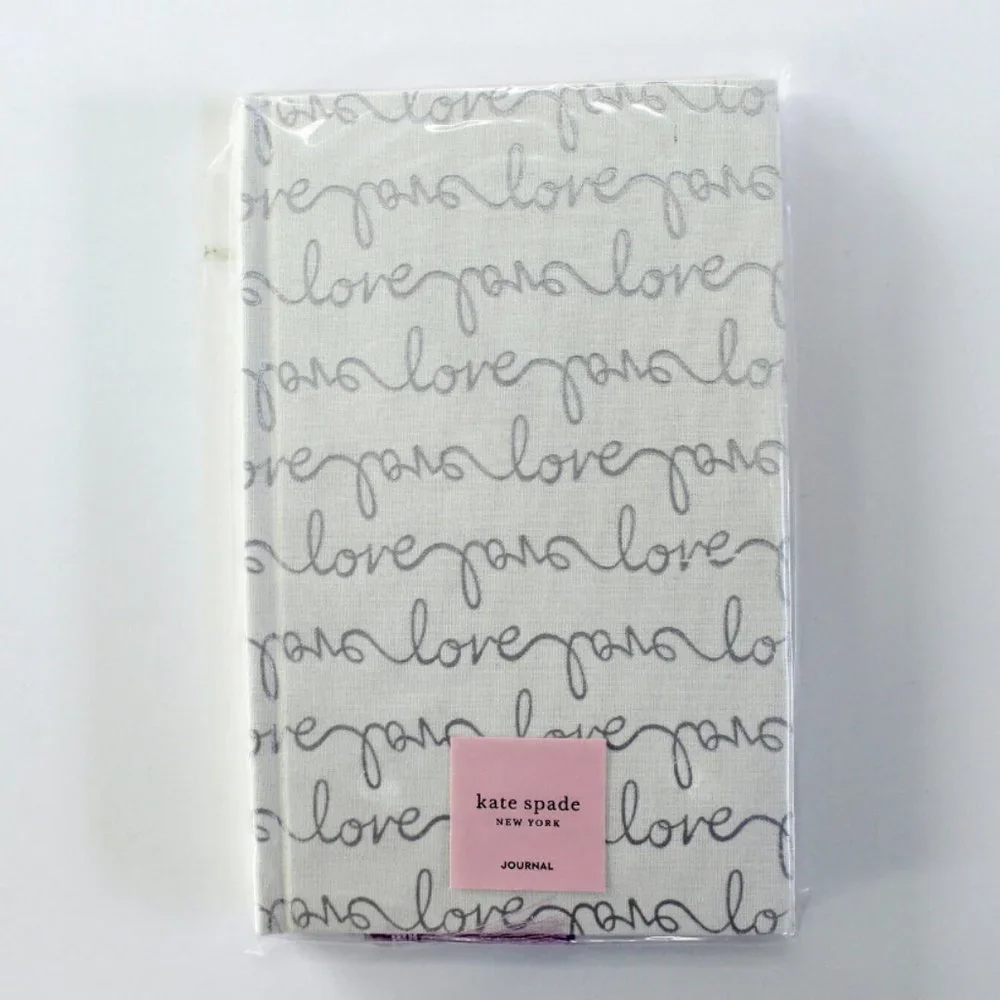 kate spade Love Scripts Bridal Journal Tassel Bookmark
